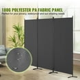 thumbnail image 6 of KFFKFF 3 Panel Room Dividers, Foldable 89*72 Inch Privacy Panels, Cloth Sectional Dividers for Workspace, Bedroom, Meal Space, Study Room, 6 of 9