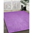 thumbnail image 3 of Ahgly Company Machine Washable Indoor Square Transitional Violet Purple Area Rugs, 5' Square, 3 of 7