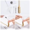 thumbnail image 4 of Cremation Jewelry Urn Necklace for Ashes Pet Paw Print Memorial Pendant for Dog Cat  Keepsake Locket for Men for Women(Gold), 4 of 7