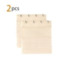 thumbnail image 2 of INSPIRE CHIC Women's 2 Pcs Stretchy Bra Extenders, 2x2/2x3/2x4 Hooks Elastic Back Bra Extension Strap Bra Band Light Apricot 2 Rows 4 Hooks, 2 of 6