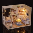 thumbnail image 1 of Maison de Poupée miniature en Bois avec Meubles Chambre d'Ange Rêve 3, 1 of 5