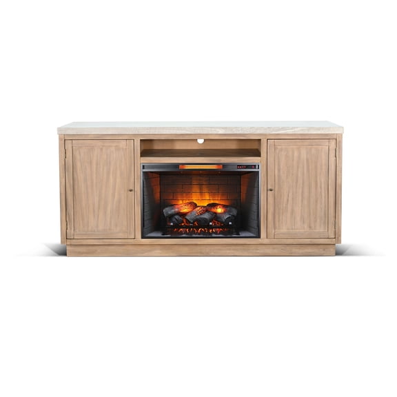 Sunny Designs 78" Media Console with Electric Fireplace