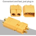 thumbnail image 3 of 10 Pcs XT60 Connectors, XT60 Battery Connectors XT60 Battery Connector Socket for RC Battery Toy Vehicle, 5 pcs Male Connectors and 5 pcs Female Connectors, 3 of 4