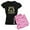 With Pink Camo Pant, variant on - Afro Gunso - Women's Dark Pajamas