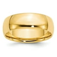 thumbnail image 1 of Solid 14k Yellow Gold 7mm Comfort Fit Wedding Band Size 9, 1 of 3