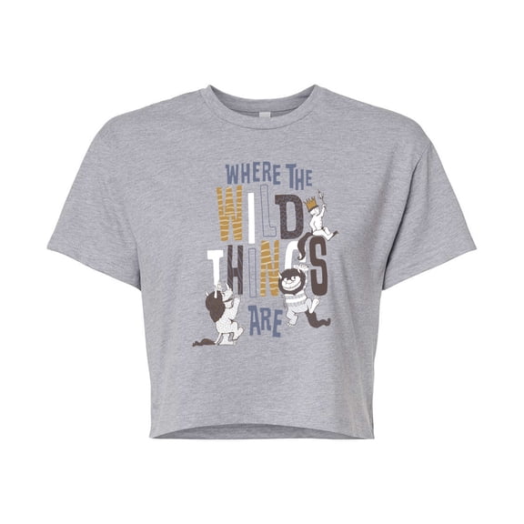 Where The Wild Things Are - Group Title - Juniors Cropped Graphic T-Shirt