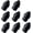 Black-8pack, variant on E26 E27 Light Socket,16-Pack Black Edison Retro Pendant lamp Holder, E26 E27 Plastic Standard Screw-in Socket Maximum Wattage 250W Heat Resistant Up to 200℃ Fire Resistant