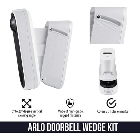 Wasserstein - Vertical Wedge Wall Mount for Arlo Video Doorbell