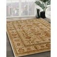 thumbnail image 3 of Ahgly Company Machine Washable Indoor Square Industrial Modern Brown Sand Brown Area Rugs, 7' Square, 3 of 7