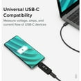 thumbnail image 6 of Plugable USB C Power Meter Tester for Monitoring USB-C Connections up to 240W - Digital Multimeter Tester for USB-C Cables, Laptops, Phones and Chargers, 6 of 8