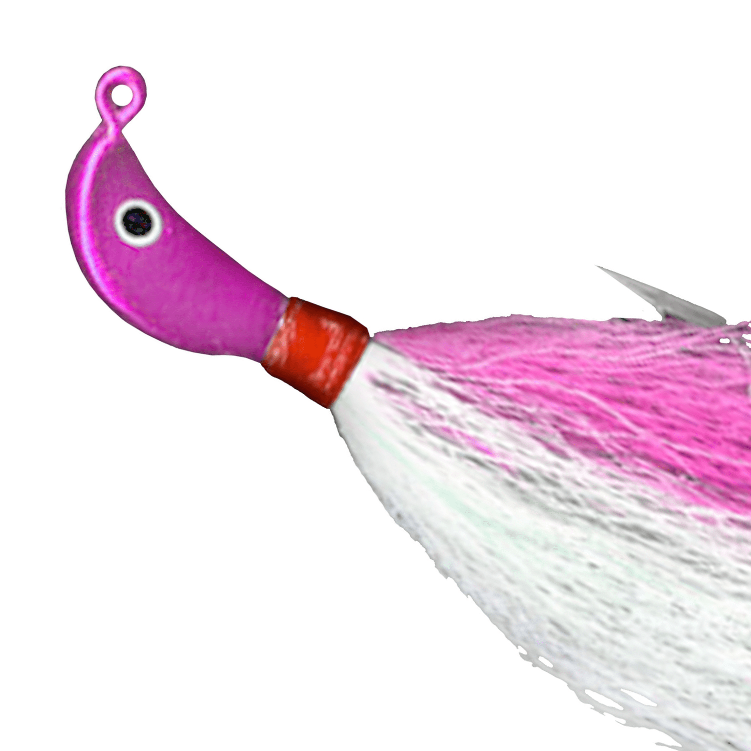 Buccaneer Saltwater Skimmer Jig Fishing Lure 1/2 oz Pink and White