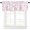 Pink, variant on Blue Leaf Valances for Windows Farmhouse Kitchen Curtains Valances Rod Pocket Valance Curtains for Kitchen Windows Modern Botanical Foliage Plant Country Flower Window Valances for Bathroom 42"x12"