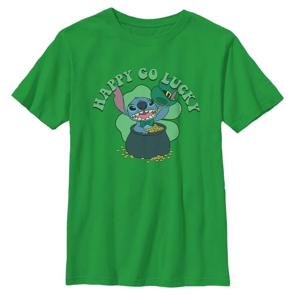 Boys Lilo & Stitch Go Happy Go Lucky T Shirt