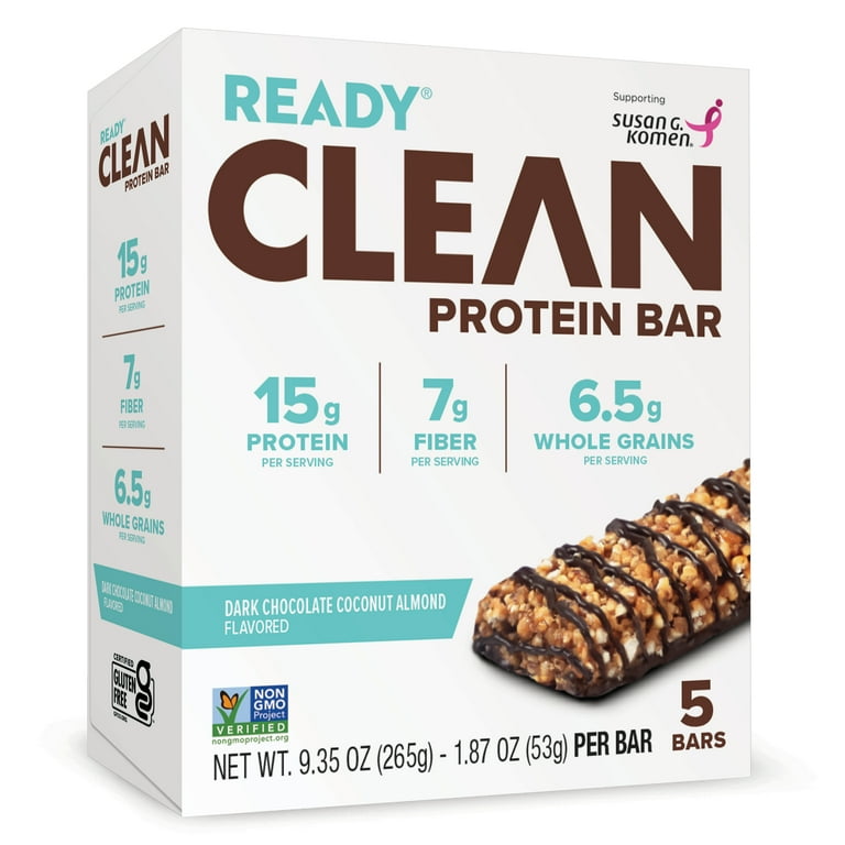 Ready Nutrition Dark Chocolate Coconut Almond Clean Protein Bar