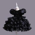 thumbnail image 5 of CNKOO Robes de Princesse pour Filles Robes de Vacances Robe pour Enfants Robe Sans Manches pour Filles Robe en Sequins Robe Tuftée Cadeau pour Halloween Noël, 5 of 5