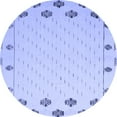 thumbnail image 1 of Ahgly Company Indoor Round Solid Blue Modern Area Rugs, 8' Round, 1 of 4
