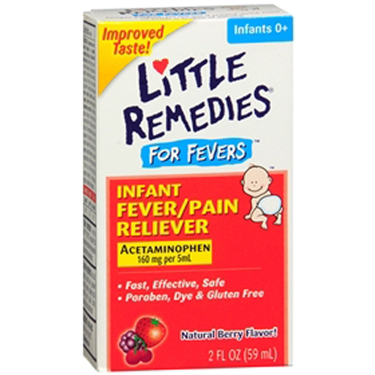 Little Fevers Infant Fever/Pain Reliever Berry Flavor 2 oz