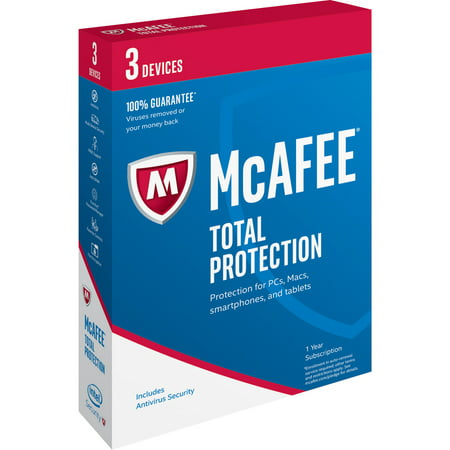 McAfee Total Protection 2016, 3 Devices (Best Antivirus Protection For Pc)