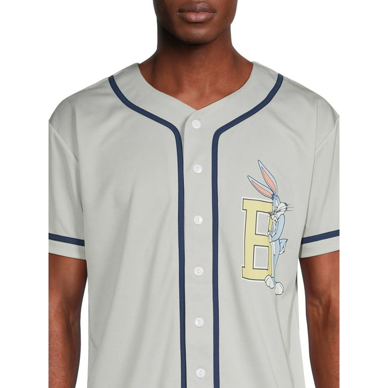 Mens Baseball Jersey MLB Plain T Shirt Team Uniform Solid Button Tee SIZE:  S-3XL 