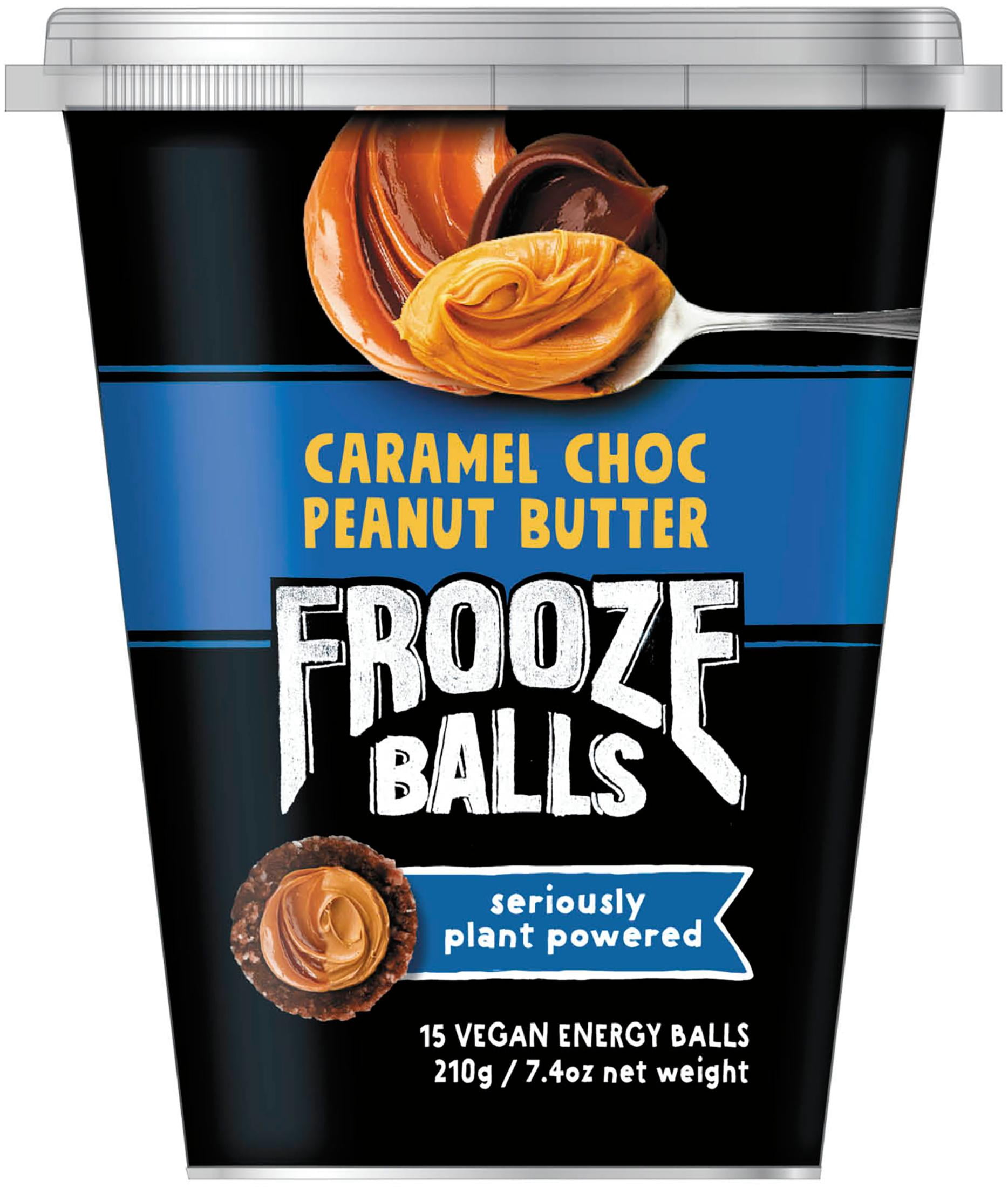 Frooze Balls Vegan Chocolate Caramel Peanut Butter Energy Balls, 7.4 oz