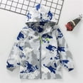 thumbnail image 2 of CPNG Boys Girls Letter Graphic Rain Jackets Ski Snow Lightweight Waterproof Rain Wear Hooded Raincoats Outdoor Windbreakers for Kids Rain Coat, 2 of 9