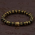 thumbnail image 2 of RSAMD Tibetan Beads Carve Mantra Bracelet Men Vintage Buddhist Meditation Jewelry-Style-18, 2 of 9
