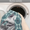 thumbnail image 6 of Ethnic Dog Crate Cover, Jumble Continuous Medallion Ornaments, Easy to Use Pet Kennel Cover Small Dogs Puppies Kittens, 7 Sizes, Slate Blue Pale Blue, by Ambesonne, 6 of 6