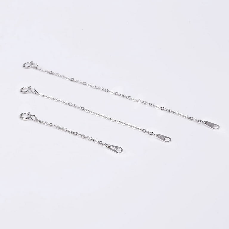 Buy ALEXCRAFT Necklace Extender 925 Sterling Silver Chain Extenders for  Necklaces Anklet Bracelet Extension Online at desertcartCyprus