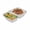 Black / 2 Compartment / 100 Count, variant on Restaurantware Black Plastic Package Meals for Delivery Services Container