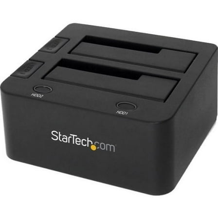StarTech SDOCK2U33 StarTech.com USB 3.0 Dual Hard Drive Docking Station with UASP for 2.5/3.5in SSD / HDD - SATA 6 Gbps - 2 x Total Bay - 2 x 2.5"/3.5" Bay - Serial ATA/600 - USB 3.0 -