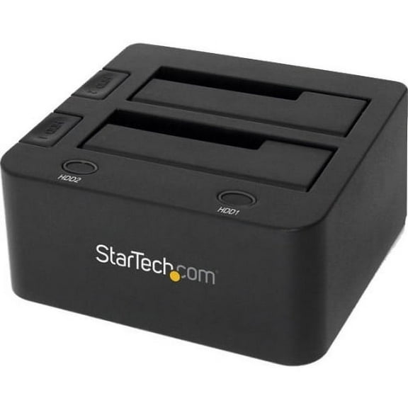 StarTech SDOCK2U33 StarTech.com USB 3.0 Dual Hard Drive Docking Station with UASP for 2.5/3.5in SSD / HDD - SATA 6 Gbps - 2 x Total Bay - 2 x 2.5"/3.5" Bay - Serial ATA/600 - USB 3.0 -