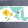 thumbnail image 2 of CafePress - Maryland State Outline Black Eyed Susan Flower Bas - Adjustable 100% Brushed Unisex Casual Cotton Baseball Cap, Beige, 1, 2 of 2