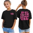 thumbnail image 2 of XEGLSBU Girls Shirts Size 8 Pink in My Double Digits Birthday Girl Shirt 10 Year Old 10th Birthday Girls T Shirt Girls Ten Birthday Party Tee Tops Black Size 12-24 Months, 2 of 3