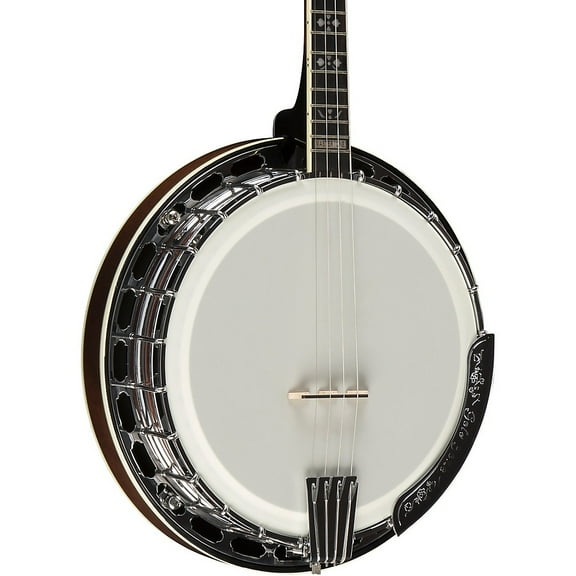 Gold Tone Mastertone IT-250F/L Left-Handed Irish Tenor Banjo With Flange Vintage Brown