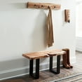 thumbnail image 7 of Alaterre Alpine Natural Live Edge 36" Bench with Coat Hook Set, 7 of 7