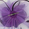 thumbnail image 7 of CAIXIA Fascinators Hat for Women Tea Party Headband Kentucky Derby Wedding Flower Cocktail Mesh Feathers Hair Clip, 7 of 7