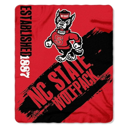 logo nc state wolfpack frosty fleece throw blanket