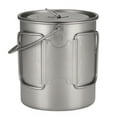 thumbnail image 4 of Taza de titanio Aomiun Ultralight 750ml Titanium Pot Taza de agua de titanio portátil Taza con tapa Tomshoo Taza de titanio, 4 of 7