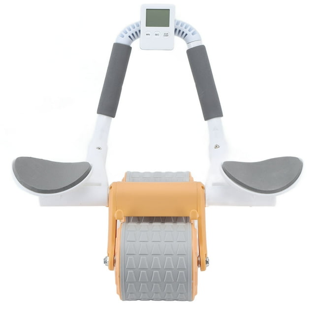 Roue d'Exercice Ab Core, Roue Ab Rebond Minuteur Roue Ab Rouleau d'Exercice Ab Ultra Réactif