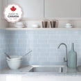 thumbnail image 3 of Smart Tiles Peel and Stick Backsplash, 5 Adhesive Tiles, Metro Blue, 11.55"x8.38", 3 of 4