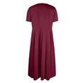 thumbnail image 4 of CIENVNSTG Maxi Dress for Women Solided Color Spring Comfortable New Dress Elegant Versatile Beach Dress, 4 of 6