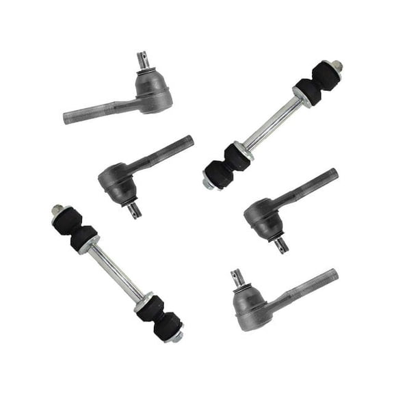 Front Tie Rod and Sway Bar Link Kit - Compatible with 1997 - 1999 Ford F-250 1998