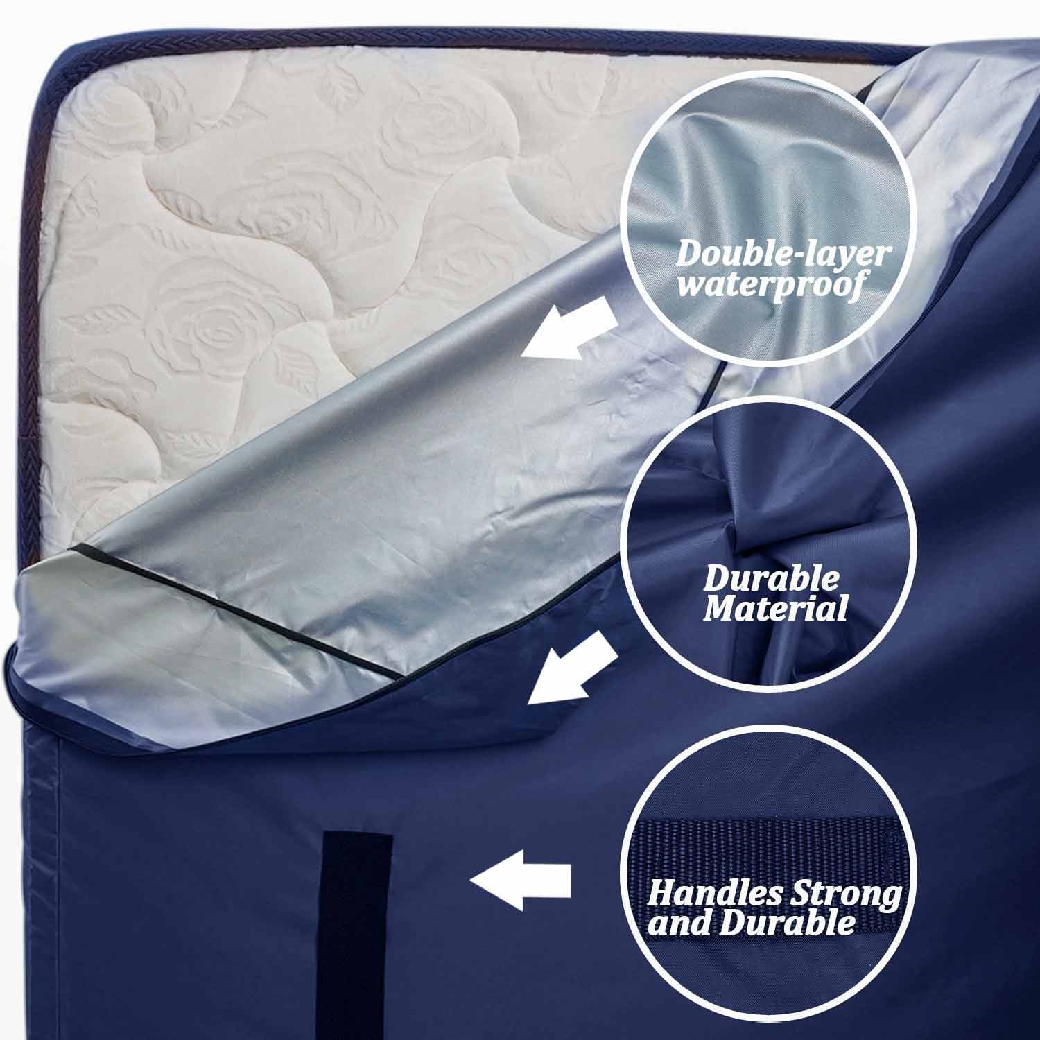  Mattress Vacuum bag (Queen/Full/Full-XL) Achieve 80% Compression.  Works on Memory Foam as well as Spring Mattress. Mattress Bag For Moving :  Home & Kitchen