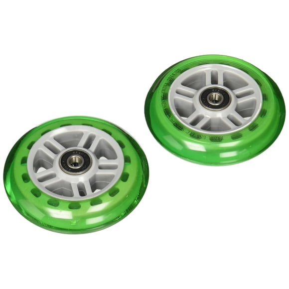 Razor Scooter Replacement Wheels Set With Bearings - Green