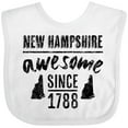 thumbnail image 3 of Inktastic New Hampshire Awesome Since 1788 Boys or Girls Baby Bib, 3 of 4