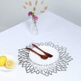 thumbnail image 4 of BalsaCircle 6 Silver Round 15" Dahlia Floral Vinyl PLacemats Wedding Party Decor, 4 of 10