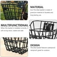 Bike Basket, Front Handlebar Hanging Basket Waterproof Metal Wire Bicycle Basket Fits to Most