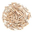 thumbnail image 1 of 50 minipinzas de madera para ropa, pequeños clips de madera para manualidades de 1 pulgada con cordel de yute para pared de fotos y manualidades., 1 of 5
