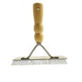 thumbnail image 2 of Dog Brush for Long Hair Stainless Steel Grooming Rake Comb for Large Dogs & Pets, Tangle Remover, 2 of 5