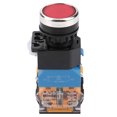 thumbnail image 4 of Interruptor pulsador rojo con autobloqueo y luz LED LA38-11DNZS (LA38-11DS), 4 of 9